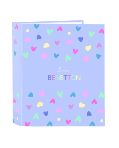 Raccoglitore ad anelli Benetton Lila Lilla A4 27 x 33 x 6 cm