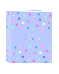 Raccoglitore ad anelli Benetton Damero Blu Marino 27 X 32 X 4 cm Raccoglitore ad anelli Benetton Damero Blu Marino 27 X 32 X 4 cm