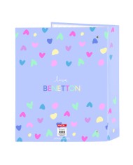 Raccoglitore ad anelli Benetton Lila Lilla A4 27 x 33 x 6 cm