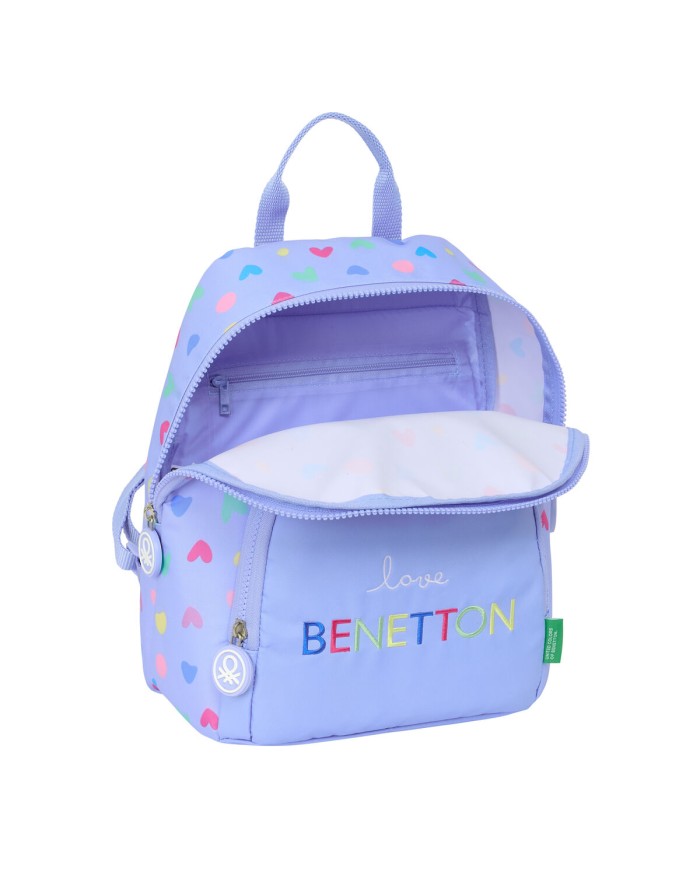 Zaino Casual Benetton Lila Lilla 25 x 30 x 13 cm Zaino Casual Benetton Lila Lilla 25 x 30 x 13 cm