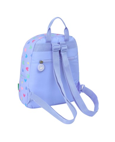 Zaino Casual Benetton Lila Lilla 25 x 30 x 13 cm