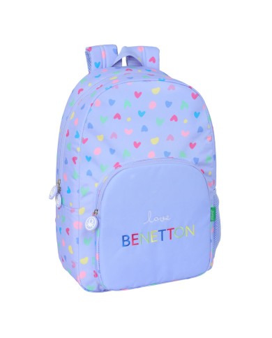Zaino Scuola Benetton Lila Lilla 30 x 46 x 14 cm Zaino Scuola Benetton Lila Lilla 30 x 46 x 14 cm