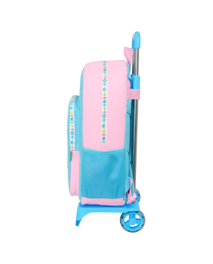 Trolley per la Scuola Benetton Unique Rosa Turchese 30 x 46 x 14 cm Trolley per la Scuola Benetton Unique Rosa Turchese 30 x 46 x 14 cm