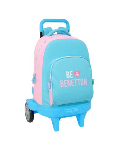 Trolley per la Scuola Benetton Unique Rosa Turchese 33 x 45 x 22 cm Trolley per la Scuola Benetton Unique Rosa Turchese 33 x 45 x 22 cm