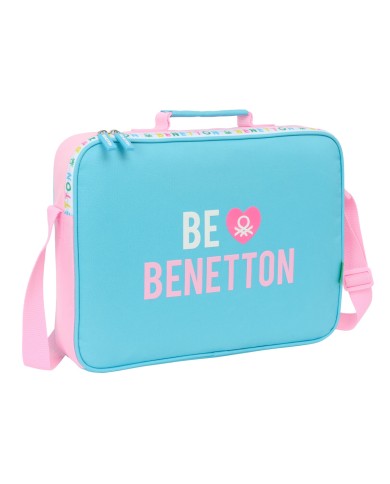 Borsa per la scuola Benetton Unique Rosa Turchese 38 x 28 x 6 cm Borsa per la scuola Benetton Unique Rosa Turchese 38 x 28 x 6 cm