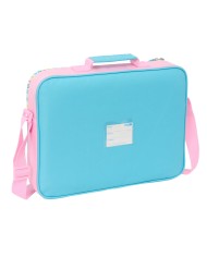 Borsa per la scuola Benetton Unique Rosa Turchese 38 x 28 x 6 cm