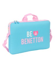 Valigetta per Portatile Benetton Unique Rosa Turchese 40 x 27 x 4 cm Valigetta per Portatile Benetton Unique Rosa Turchese 40 x 27 x 4 cm