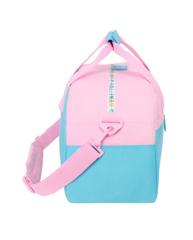 Borsa da Palestra Benetton Unique Rosa Turchese 50 x 26 x 20 cm