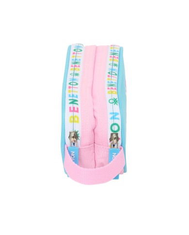 Portaoggetti Doppio Benetton Unique Rosa Turchese 21 x 8 x 6 cm Portaoggetti Doppio Benetton Unique Rosa Turchese 21 x 8 x 6 cm