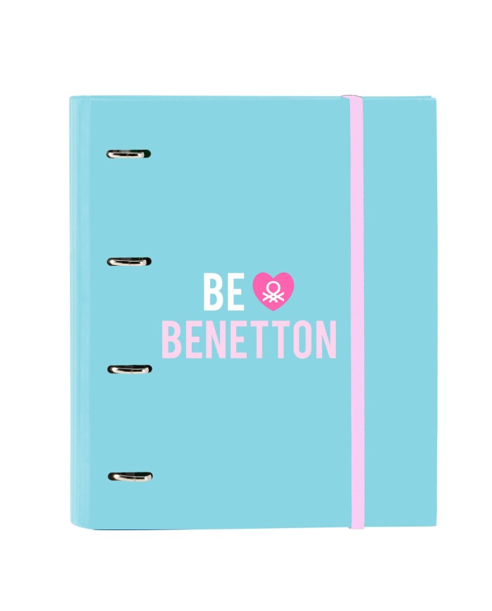 Raccoglitore ad anelli Benetton Unique Rosa Turchese 27 x 32 x 3.5 cm Raccoglitore ad anelli Benetton Unique Rosa Turchese 27 x 32 x 3.5 cm