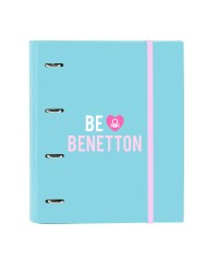 Raccoglitore ad anelli Benetton Unique Rosa Turchese A4 27 x 33 x 6 cm Raccoglitore ad anelli Benetton Unique Rosa Turchese A4 27 x 33 x 6 cm