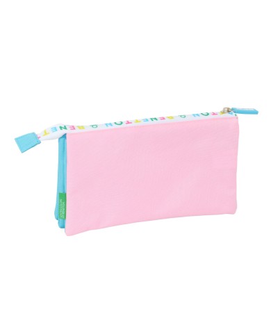 Portaoggetti Triplo Benetton Unique Rosa Turchese 22 x 12 x 3 cm Portaoggetti Triplo Benetton Unique Rosa Turchese 22 x 12 x 3 cm