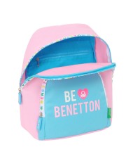 Zaino Casual Benetton Unique Rosa Turchese 25 x 30 x 13 cm Zaino Casual Benetton Unique Rosa Turchese 25 x 30 x 13 cm