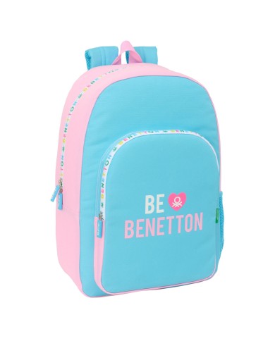 Zaino Scuola Benetton Unique Rosa Turchese 30 x 46 x 14 cm Zaino Scuola Benetton Unique Rosa Turchese 30 x 46 x 14 cm