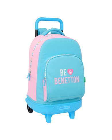 Trolley per la Scuola Benetton Unique Rosa Turchese 33 x 45 x 22 cm Trolley per la Scuola Benetton Unique Rosa Turchese 33 x 45 x 22 cm