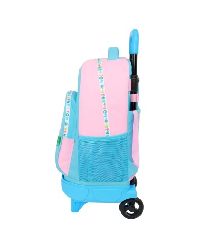 Trolley per la Scuola Benetton Unique Rosa Turchese 33 x 45 x 22 cm Trolley per la Scuola Benetton Unique Rosa Turchese 33 x 45 x 22 cm