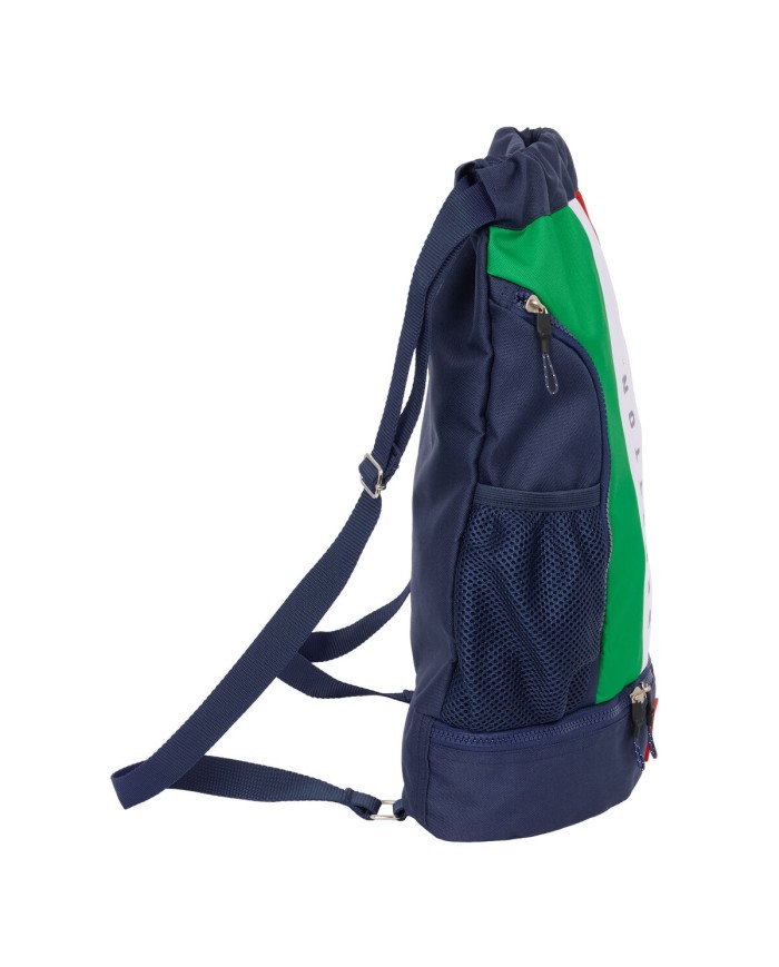 Zainetto con Cordini Benetton Flag Blu Marino 35 x 40 x 1 cm