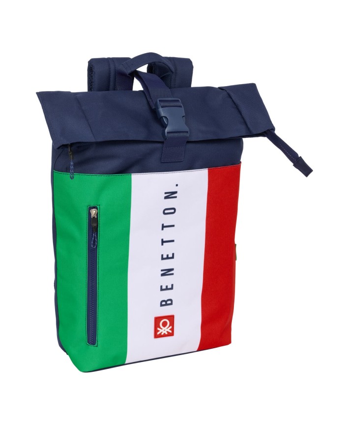 Zaino per Portatile Benetton Flag Blu Marino 28 x 42 x 13 cm