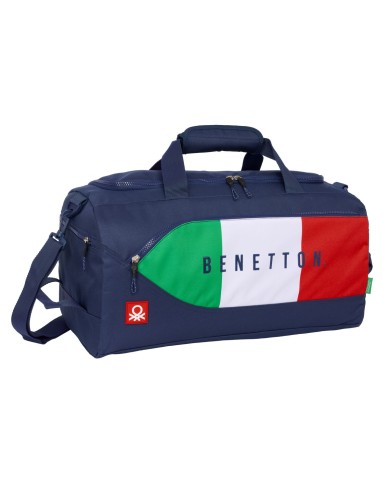 Borsa da Palestra Benetton Flag Blu Marino 50 x 25 x 25 cm