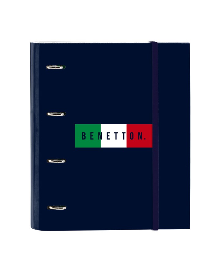 Raccoglitore ad anelli Benetton Flag Blu Marino 27 x 32 x 3.5 cm
