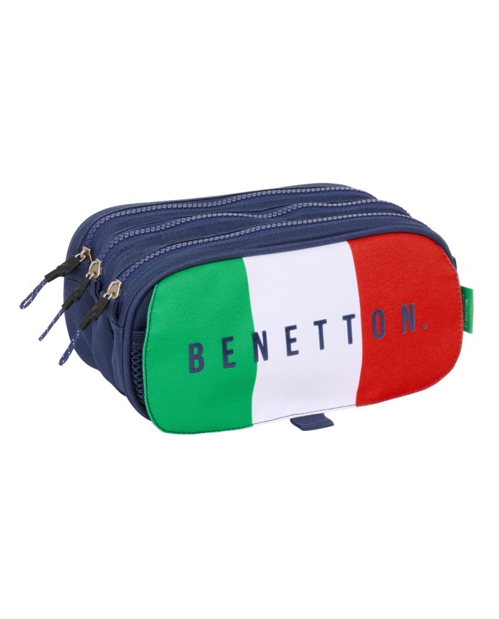 Portaoggetti Triplo Benetton Flag Blu Marino 21,5 x 10 x 8 cm Portaoggetti Triplo Benetton Flag Blu Marino 21,5 x 10 x 8 cm