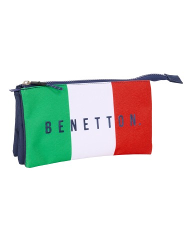 Portaoggetti Triplo Benetton Flag Blu Marino 22 x 12 x 3 cm Portaoggetti Triplo Benetton Flag Blu Marino 22 x 12 x 3 cm