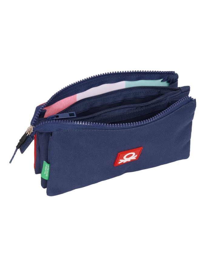 Portaoggetti Triplo Benetton Flag Blu Marino 22 x 12 x 3 cm Portaoggetti Triplo Benetton Flag Blu Marino 22 x 12 x 3 cm