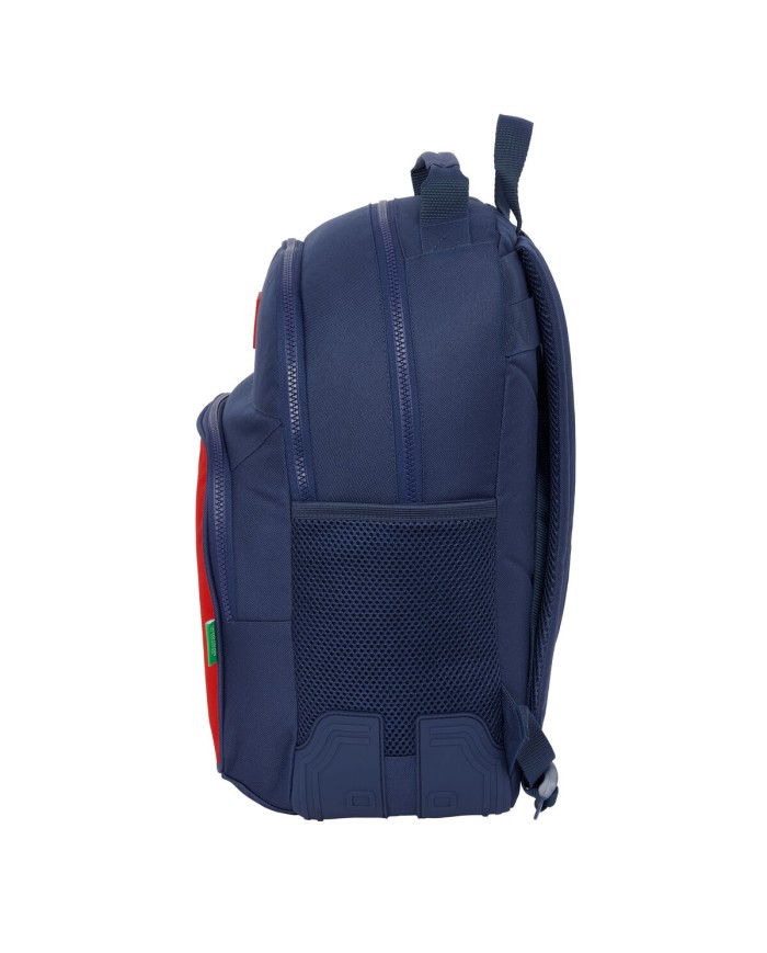 Zaino Scuola Benetton Flag Blu Marino 32 x 42 x 15 cm Zaino Scuola Benetton Flag Blu Marino 32 x 42 x 15 cm