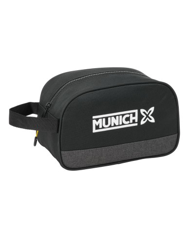 Necessaire da Viaggio Munich Topo Nero 26 x 15 x 12 cm Necessaire da Viaggio Munich Topo Nero 26 x 15 x 12 cm