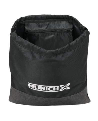Zainetto con Cordini Munich Topo Nero 35 x 40 x 1 cm