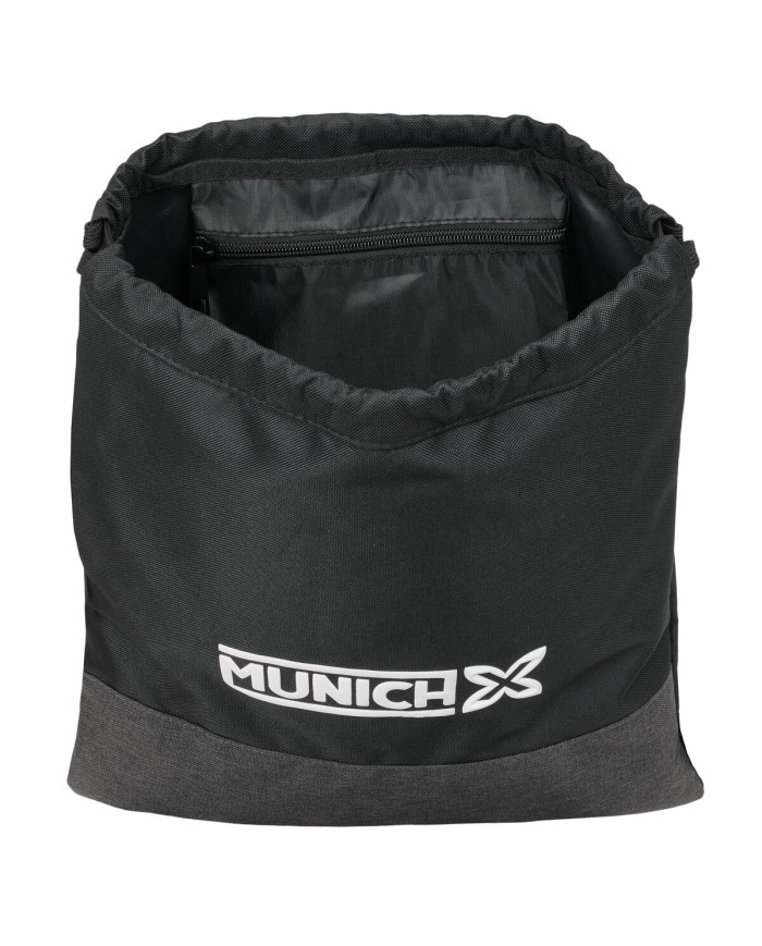 Zainetto con Cordini Munich Topo Nero 35 x 40 x 1 cm