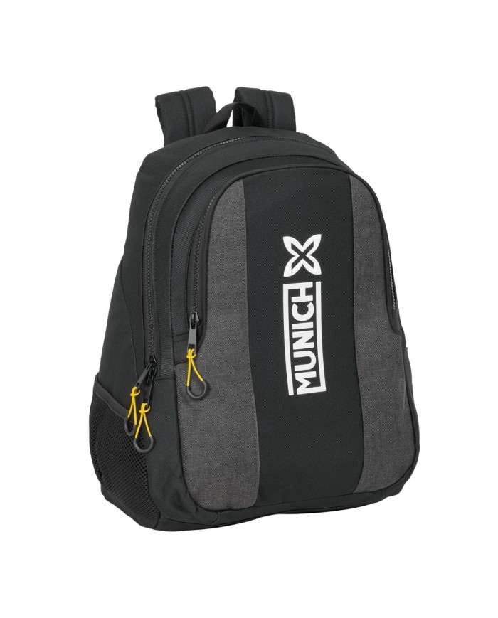 Zaino Scuola Munich Topo Nero 32 x 44 x 16 cm Zaino Scuola Munich Topo Nero 32 x 44 x 16 cm