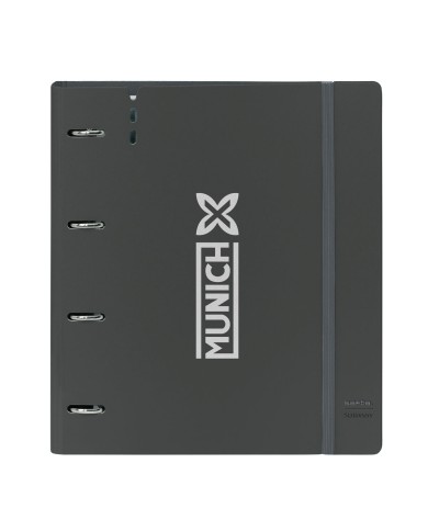 Raccoglitore ad anelli Munich Topo Nero 27 X 32 X 4 cm