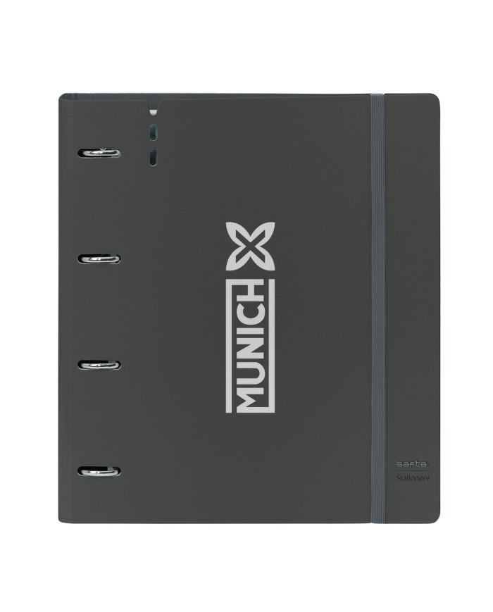 Raccoglitore ad anelli Munich Topo Nero 27 X 32 X 4 cm Raccoglitore ad anelli Munich Topo Nero 27 X 32 X 4 cm