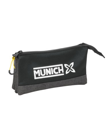 Necessaire Munich Topo Nero 22 x 12 x 3 cm Necessaire Munich Topo Nero 22 x 12 x 3 cm