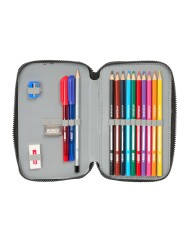 Astuccio per la Scuola con Accessori Munich Topo Nero 12.5 x 19.5 x 4 cm 29 Pezzi Astuccio per la Scuola con Accessori Munich Topo Nero 12.5 x 19.5 x 4 cm 29 Pezzi