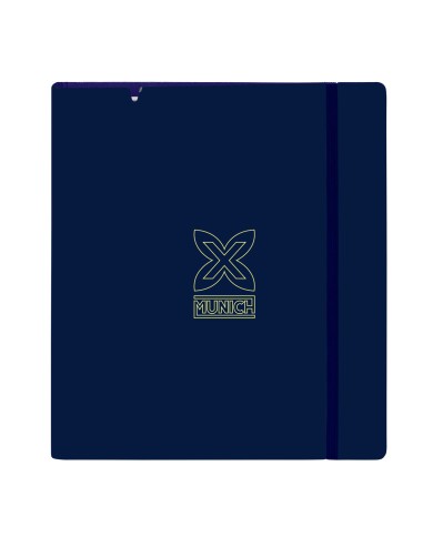 Raccoglitore ad anelli Munich North Blu Marino 27 X 32 X 4 cm