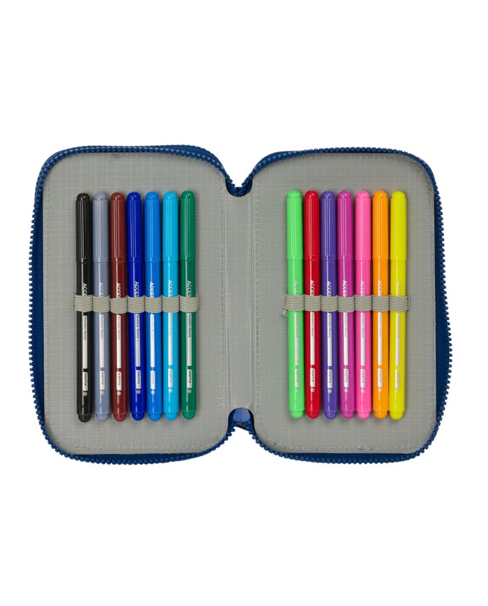 Astuccio per la Scuola con Accessori Munich North Blu Marino 12.5 x 19.5 x 4 cm 29 Pezzi Astuccio per la Scuola con Accessori Munich North Blu Marino 12.5 x 19.5 x 4 cm 29 Pezzi