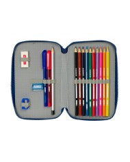 Astuccio per la Scuola con Accessori Munich North Blu Marino 12.5 x 19.5 x 4 cm 29 Pezzi Astuccio per la Scuola con Accessori Munich North Blu Marino 12.5 x 19.5 x 4 cm 29 Pezzi