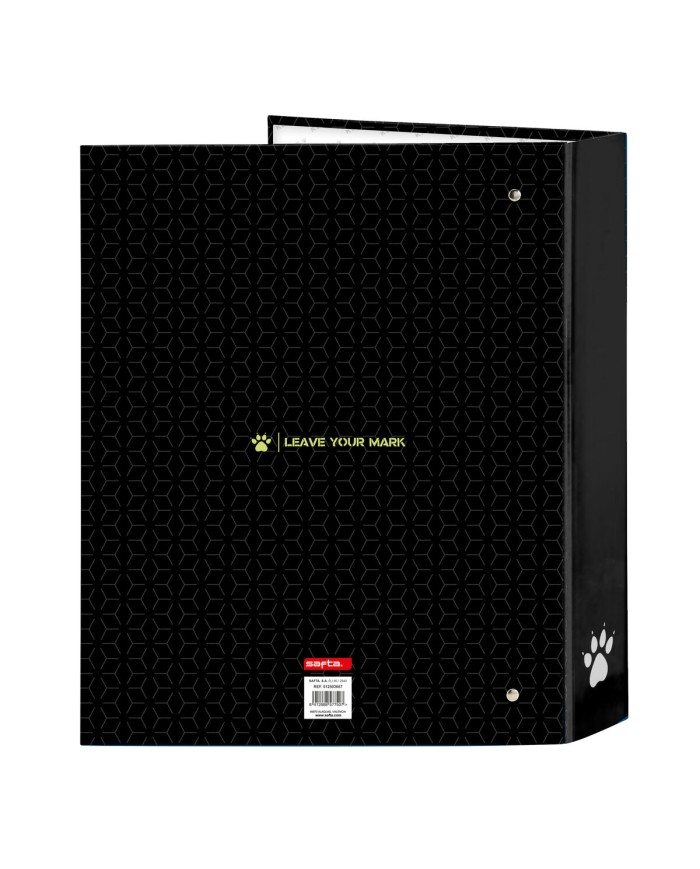 Raccoglitore ad anelli Kelme Iron Nero A4 27 x 33 x 6 cm Raccoglitore ad anelli Kelme Iron Nero A4 27 x 33 x 6 cm