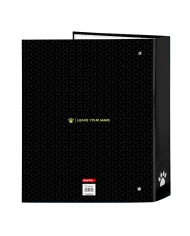 Raccoglitore ad anelli Kelme Iron Nero A4 27 x 33 x 6 cm Raccoglitore ad anelli Kelme Iron Nero A4 27 x 33 x 6 cm