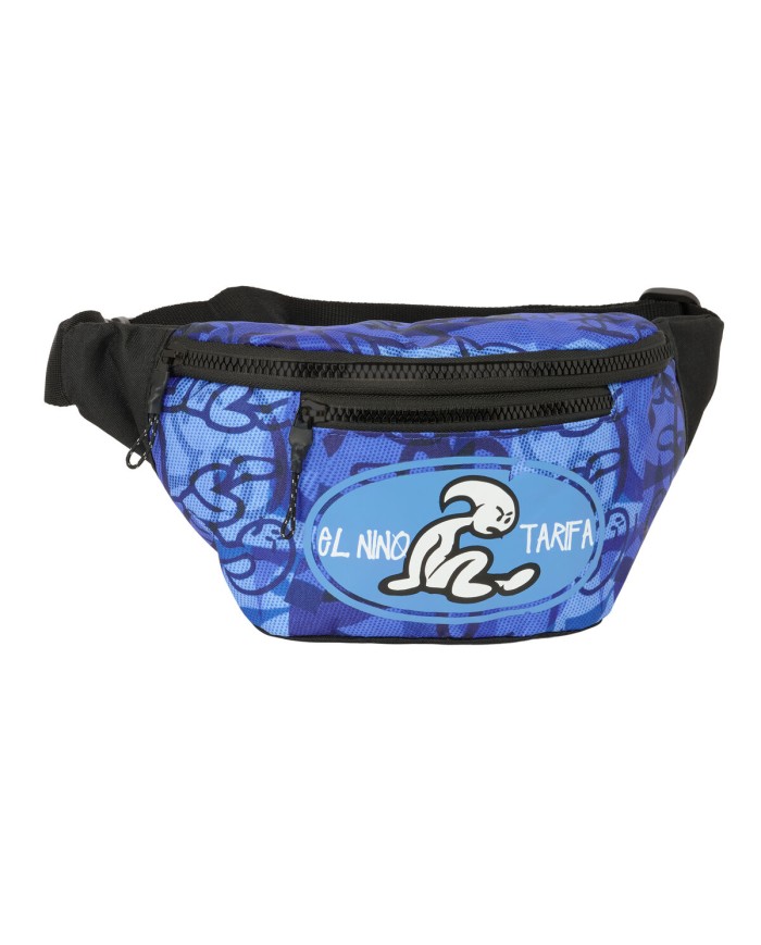 Marsupio El Niño Roller Azzurro Nero 23 x 12 x 9 cm