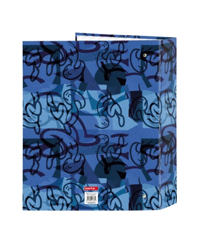 Raccoglitore ad anelli El Niño Roller Azzurro Nero A4 27 x 33 x 6 cm