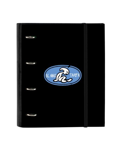 Raccoglitore ad anelli El Niño Roller Azzurro Nero 27 x 32 x 3.5 cm