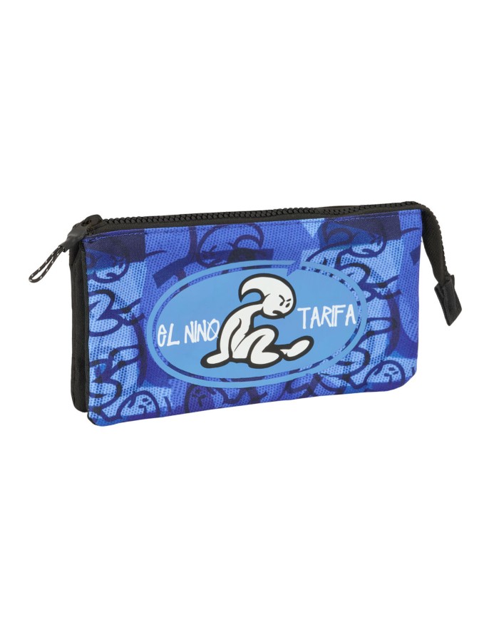 Portaoggetti Triplo El Niño Roller Azzurro Nero 22 x 12 x 3 cm Portaoggetti Triplo El Niño Roller Azzurro Nero 22 x 12 x 3 cm