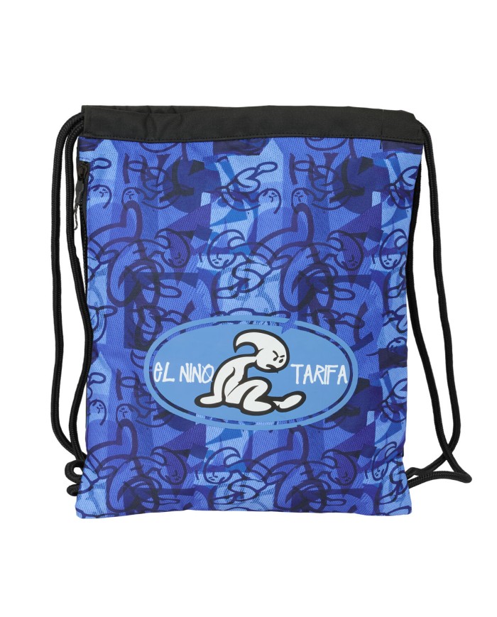 Zainetto con Cordini El Niño Roller Azzurro Nero 35 x 40 x 1 cm