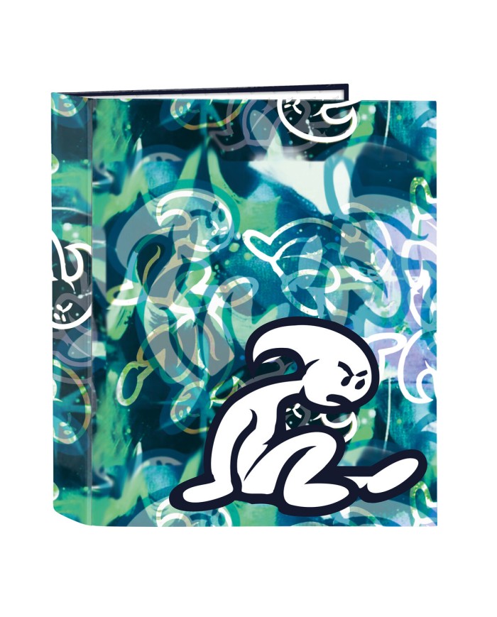 Raccoglitore ad anelli El Niño Kook Blu Marino A4 27 x 33 x 6 cm