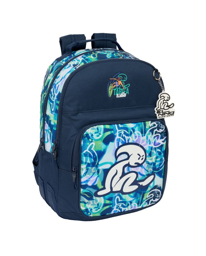 Zaino Scuola El Niño Kook Blu Marino 32 x 42 x 15 cm Zaino Scuola El Niño Kook Blu Marino 32 x 42 x 15 cm
