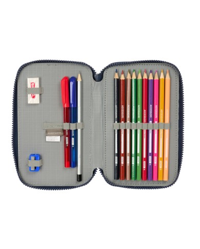 Astuccio per la Scuola con Accessori El Niño Kook Blu Marino 12,5 x 19,5 x 4 cm 29 Pezzi Astuccio per la Scuola con Accessori El Niño Kook Blu Marino 12,5 x 19,5 x 4 cm 29 Pezzi