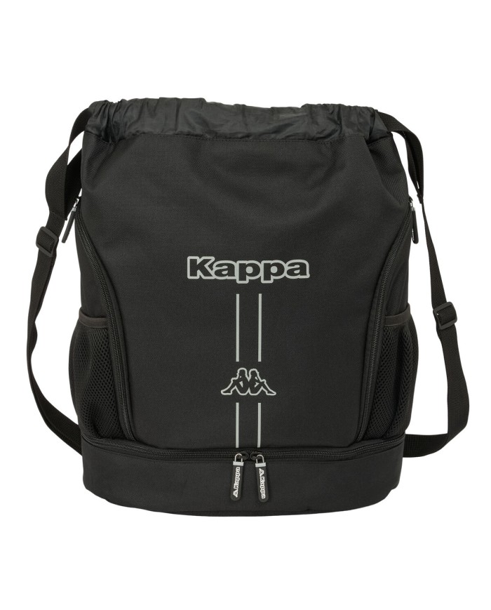 Zainetto con Cordini Kappa Dark Nero 35 x 40 x 1 cm Zainetto con Cordini Kappa Dark Nero 35 x 40 x 1 cm